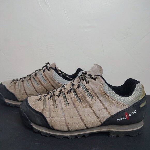 Kayland Crest Hiking Shoes Size Mens 9.5 Womens Size 11 Leather Low Top Trekking - Picture 2 of 13